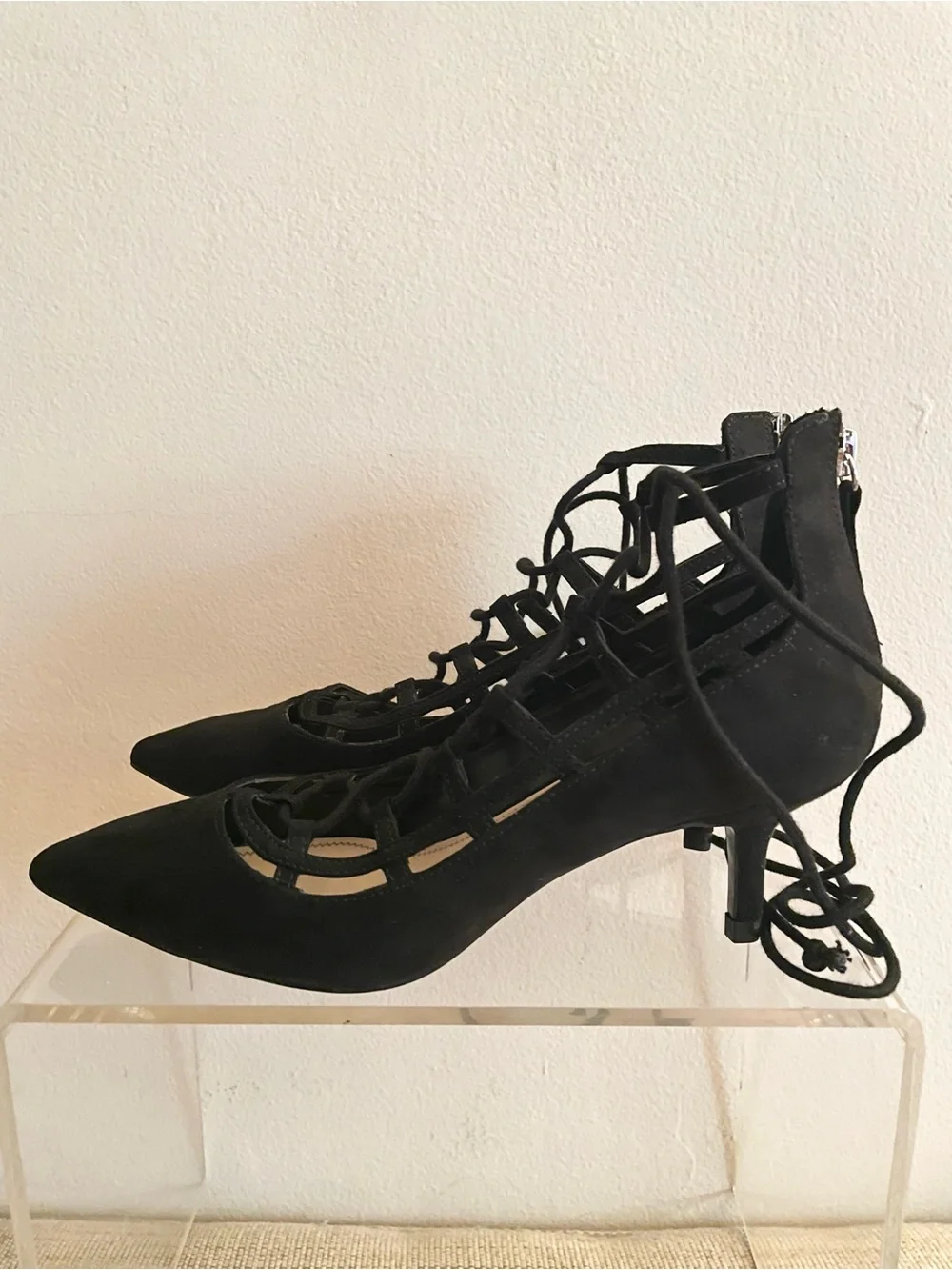 Zara Basic Collection black suede shoes